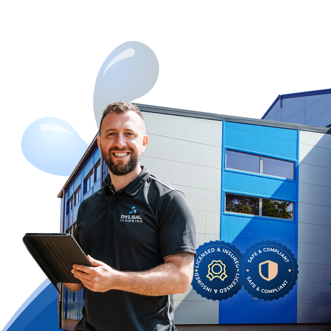 DYLSAL Plumbing on-site for a industrial sites plumbing project